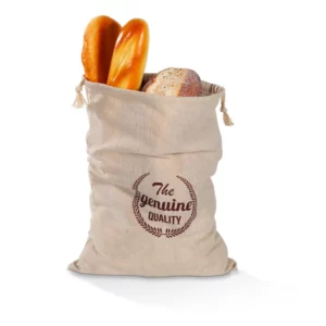 Sac à pain en lin jaune clair — Soleil de Fournee