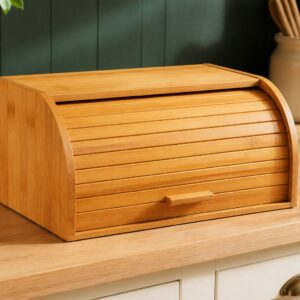Boîte à pain en bambou à couvercle roulant – Atelier Bambou