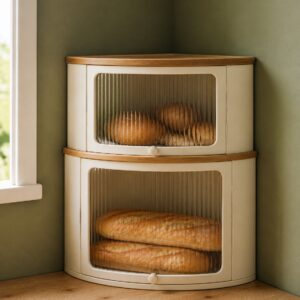 Boîte à pain d'angle doublé niveau – Angle Gourmand